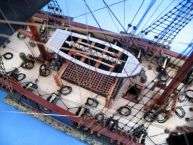 Caribbean Pirate Ship 37 Tall Model Ship White Sails  