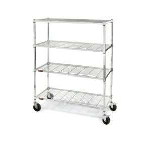 RELIUS SOLUTIONS Square Post Wire Shelf Trucks with Smart Casters 
