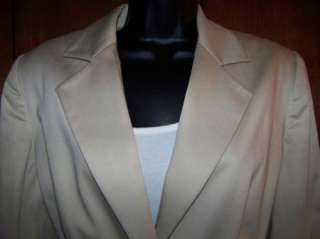 SPIEGEL womens size 8 jacket blazer suit coat beige lined GUC 