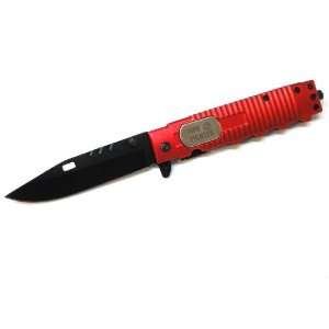 Unique_Gear FireFighter Spring Assisted Pocket Knife,Overall Lenght 