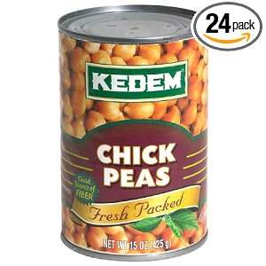 Kedem Chick Peas, 15 Ounce Cans (Pack of Grocery & Gourmet Food