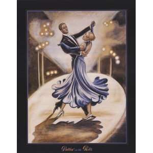 Dancers I (Blue) Poster Print 