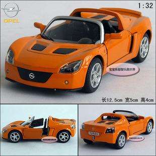   Opel 2003 Speedster Turbo 132 Alloy Diecast Model Car Orange B195b