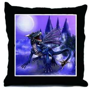  Dragon and Castle Decorative Throw Pillow, 18