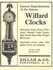 CLOCKS   WILLIAM W. SPRAGUE   WILLARD CLOCKS   DIALS  