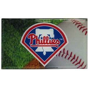   Dome Magnet 3 Inch Wide W/ Baseball Diamond Background Sports