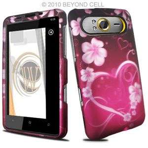 PURPLE LOVE PHONE COVER SKIN CASE FOR AT&T HTC HD7S  