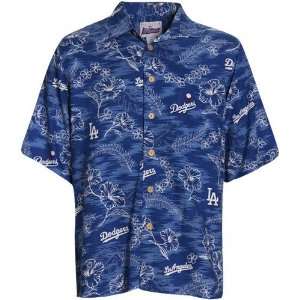  Reyn Spooner L.A. Dodgers Royal Blue Hawaiian Shirt 