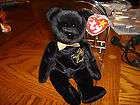 Ty Beanie Baby The End bear Mint with mint tag black with fireworks 