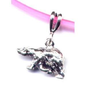  16 Pink Polar Bear Necklace Sterling Silver Jewelry 