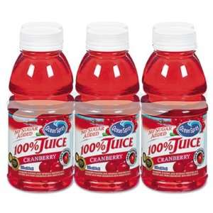  100% Juice Cranberry 10 oz. Bottle 6 per Pack Office 