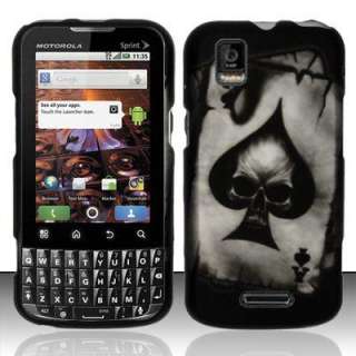 SPADE SKULL PHONE COVER SKIN CASE FOR SPRINT MOTOROLA XPRT MB612 