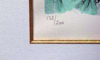 Sunol Alvar RHAPSODY IN BLUE Art Hand Signed Custom Frame Limited Ed 