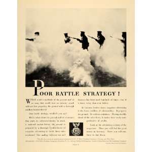   Printing War Battle Strategy Rifle   Original Print Ad