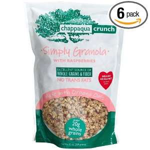 Chappaqua Crunch Granola Simply Granola with Rasberries, 13 Ounce Bags 