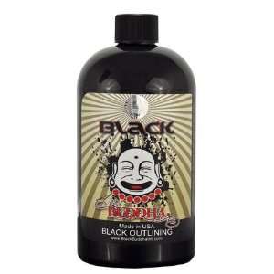  Black Buddha Blackest Black Tattoo Outline Ink   16oz 