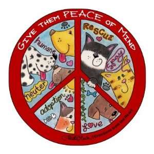  Peace Symbol Humane Sticker Arts, Crafts & Sewing