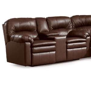  Double Reclining Console Sofa by Lane   5101 20 Leather 