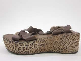 NWOB SOTTO SOPRA Animal Print Leather Sandals Sz 9  