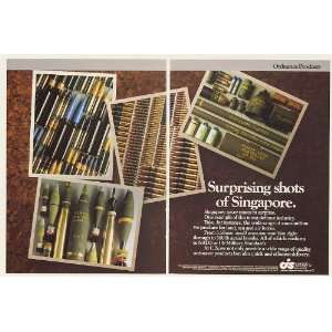 1987 CIS Chartered Industries of Singapore Ammunition 2 Page Print Ad 