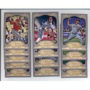  2012 Topps Gypsy Queen Los Angeles Angels Base Team Set 