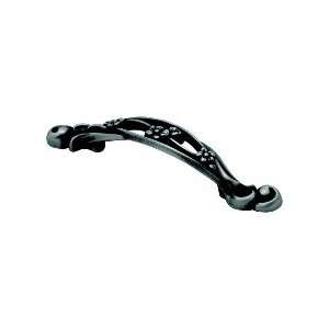 Belwith P2131 SPA   Theme Handle, Centers 96mm, Satin Pewter Antique,