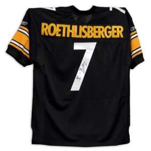  Ben Roethlisberger Signed Steelers Reebok Authentic Black 