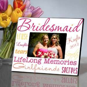  Personalized Honeysuckle Bridesmaid Picture Frame Baby