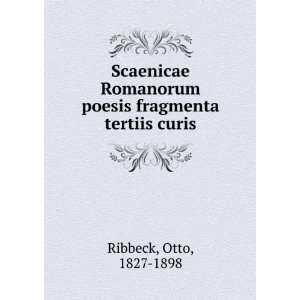   poesis fragmenta tertiis curis Otto, 1827 1898 Ribbeck Books