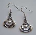 sterling silver irish celtic heart dangle earrings $ 22 99 