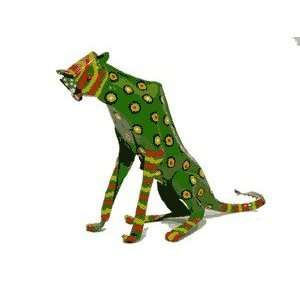  Painted Tin Animal   Cheetah 