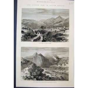   1878 Kaffir War Krelis Country Captain Rorke Old Print