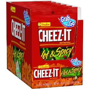 Cheez It Baked Snack Mix, Hot & Spicy (3 Ounce), 6 Count Grab N 