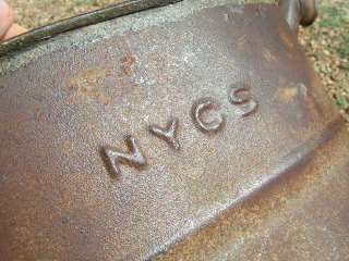 ANTIQUE New York Central Station MARKED Oil Can  