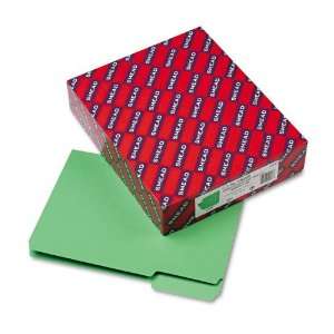 Smead  Interior File Folders, 1/3 Cut, Top Tab, Letter, Green, 100 