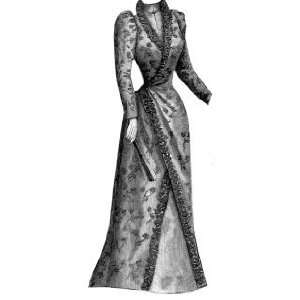  1891 Chene Wool & Silk Princess Gown Pattern Everything 
