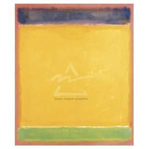Mark Rothko 26W by 31H  Untitled (Blue, Yellow, Green on Red 