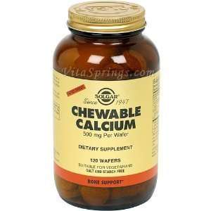 Chewable Calcium 500mg 120 Wafers 2 Pack
