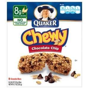 Quaker Chewy Chocolate Chip Granola Bars 6.7 oz (Pack of 12)  