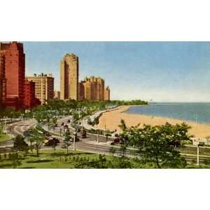 Chicagos Lake Shore Drive, ca. 1950   Fine Art Gicl  e Photographic 