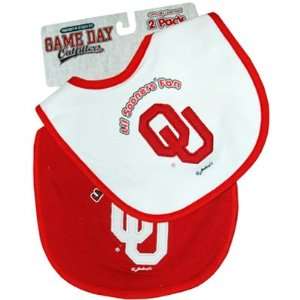  Oklahoma Sooners Bib 2Pk Baby