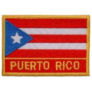  Puerto Rico Flag Patch 2 1/2 x 3 1/2 Patio, Lawn 