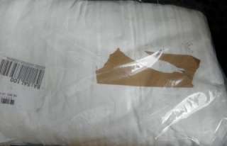 NEW HOTEL COLLECTION WHITE 460 TC QUEEN FLAT SHEET MINI STRIPE DAMASK 