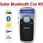 Solar Powered Bluetooth Cell Phone Car Kit Handsfree FM High Quality 