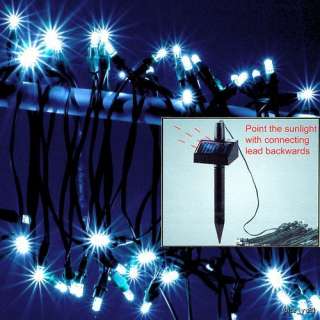 LED Solar Powered 11m Fairy String Lights Garden Spike  