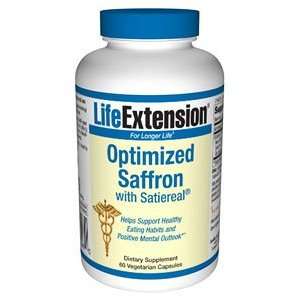  Life Extension Optimized Saffron w/Satiereal 60 Vege Caps 