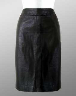 1,980 CHANEL Chic LEATHER Pencil SKIRT * FR 40 / US 4   6 ~ PERFECT 