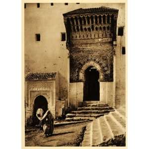  1924 Medersa Gate Sale Salli Sla Morocco Photogravure 