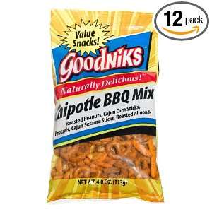 Good Sense Goodniks, Chipotle BBQ Mix, 4 Ounce Bags (Pack of 12 