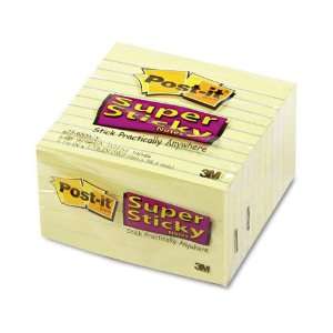  Post it  Super Sticky Notes, 4 x 4, Canary Yellow, Six 90 